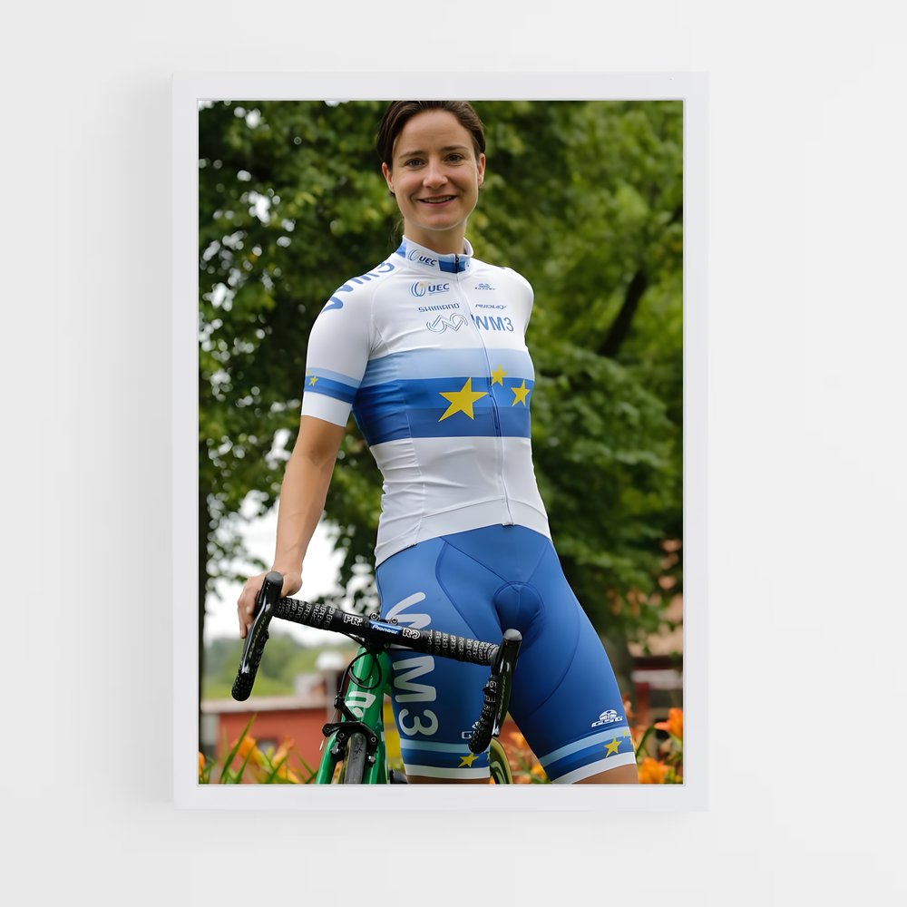 Poster La Cycliste Étoilée – affiche Cyclisme (vue 3)